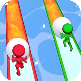 球球快滚/雪场滚个球